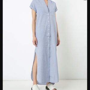 Onia Kim Woven Button Down Cover Up Dress